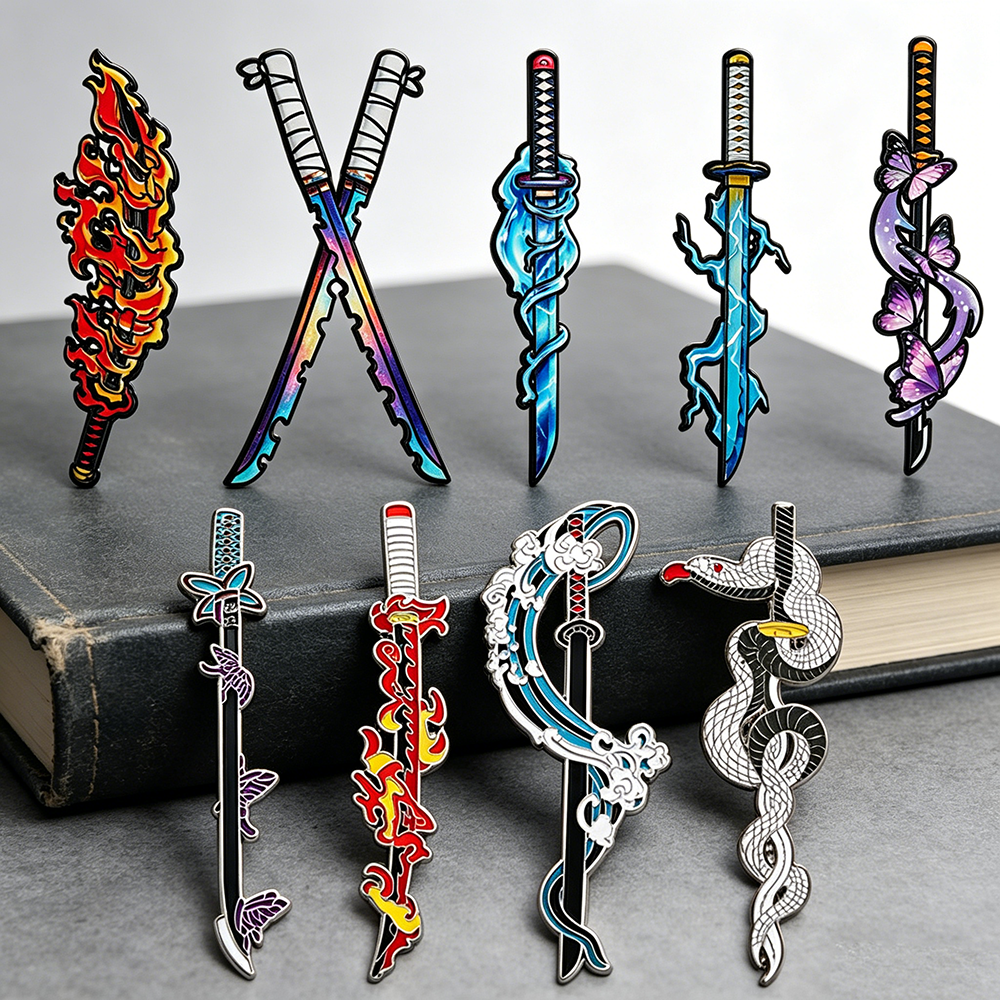 Gaming Accessories Anime - Demon Slayer Nichirin Sword Enamel Pin