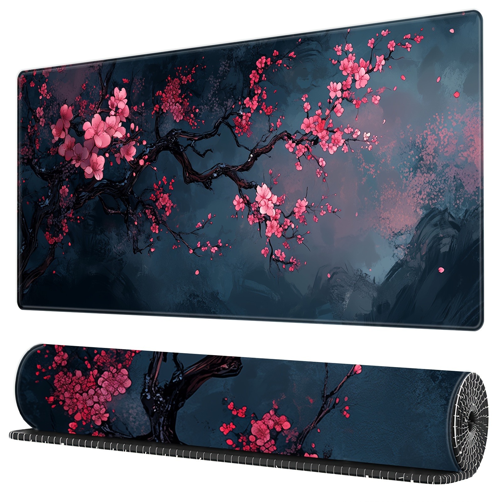 Gaming Accessories Cheap - Night Cherry Blossom gaming mouse pad,