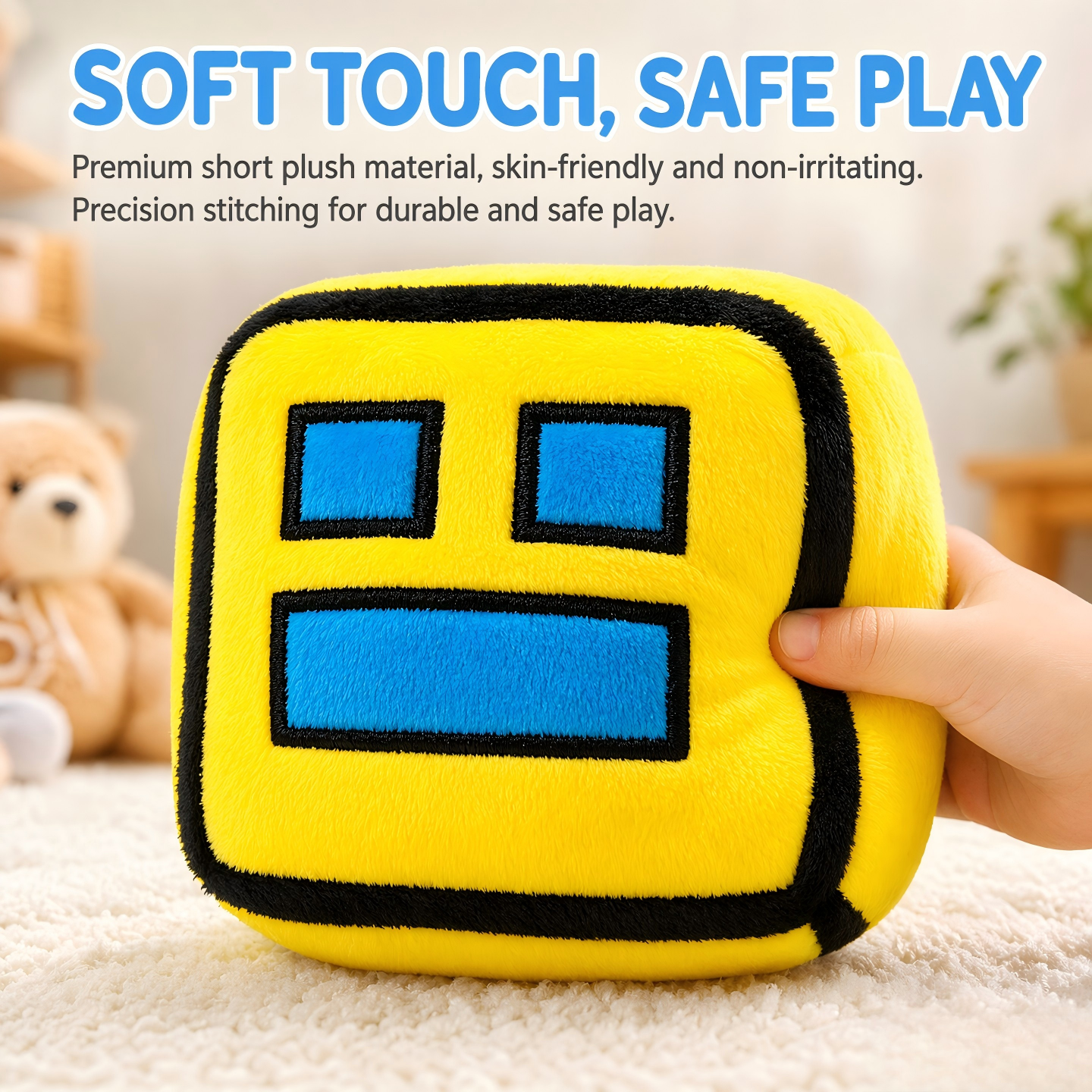 Gaming Accessories Toys - 2026 Geometry Dash Cube Plush Toys