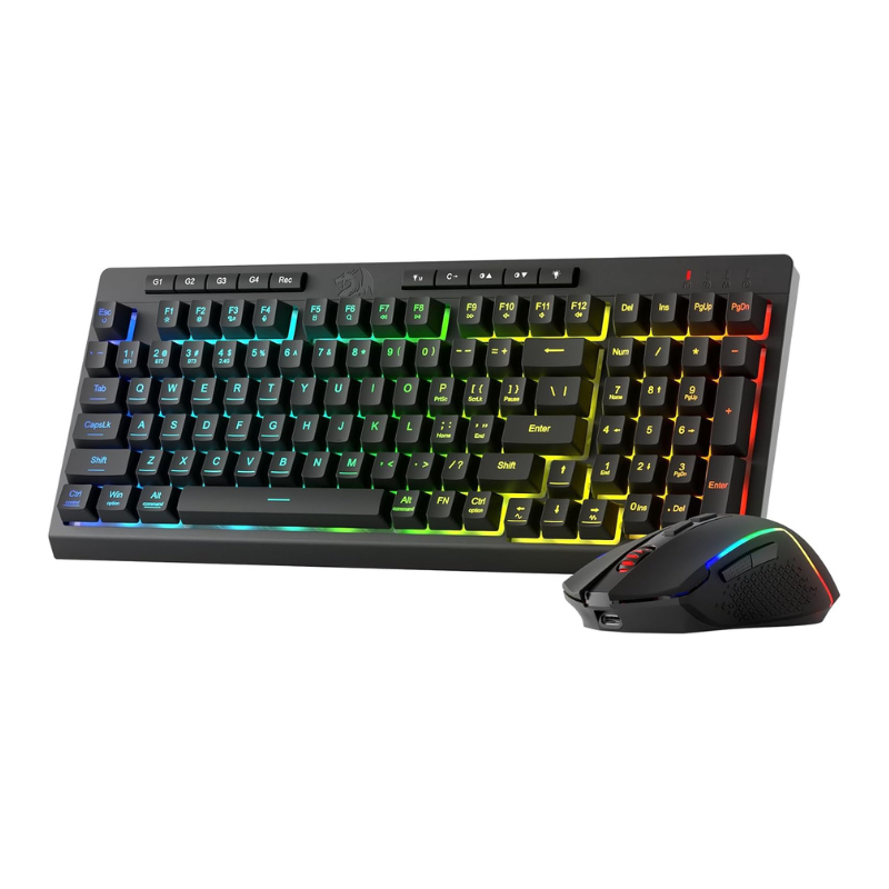 Gaming Accessories Combo - Redragon S142 Wireless Gaming Keyboard &