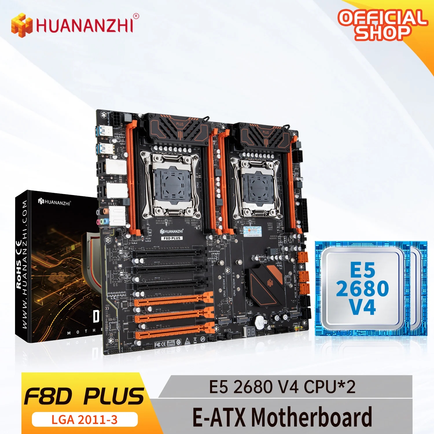 Gaming Accessories Combo - HUANANZHI X99 F8D PLUS LGA 2011-3
