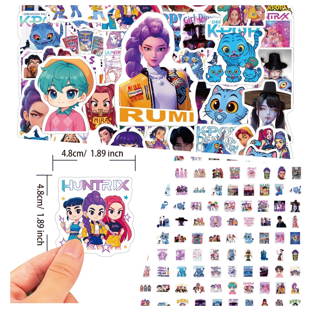 Gaming Accessories Anime - 100 cartoon anime stickers are waterproof,