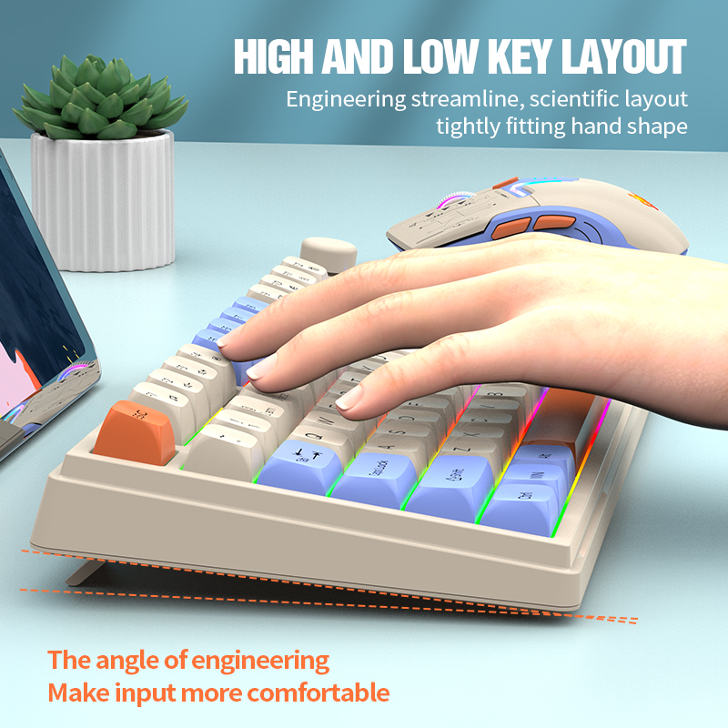 New Dual-Mode 80 Keys Wireless - Gaming Accessories Combo 评论和价格