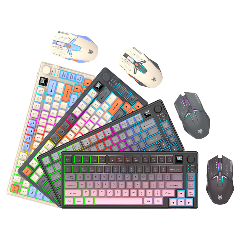 New Dual-Mode 80 Keys Wireless - Gaming Accessories Combo 评论和价格