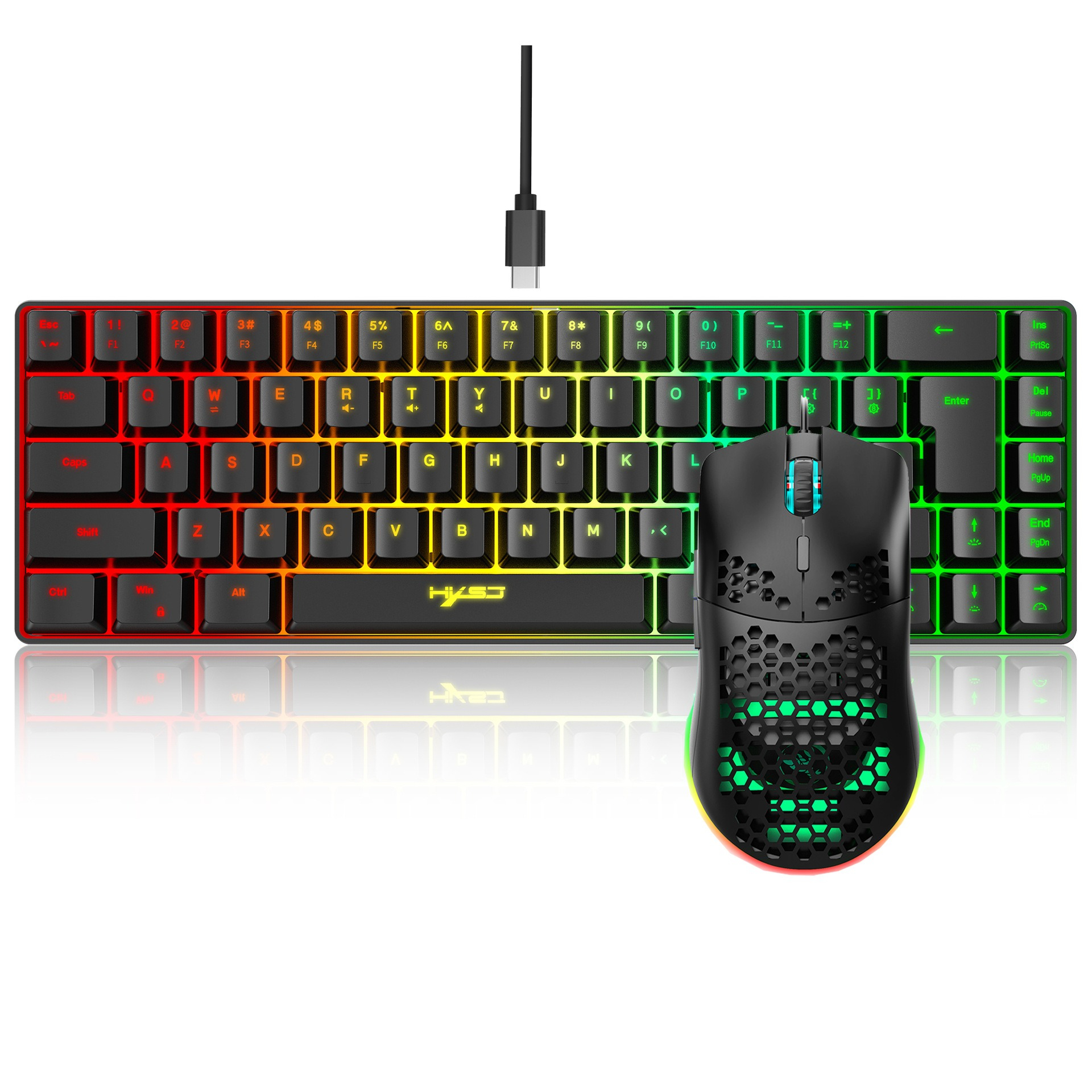 Keyboard and mouse 68key wired - Gaming Accessories Combo 评论和价格