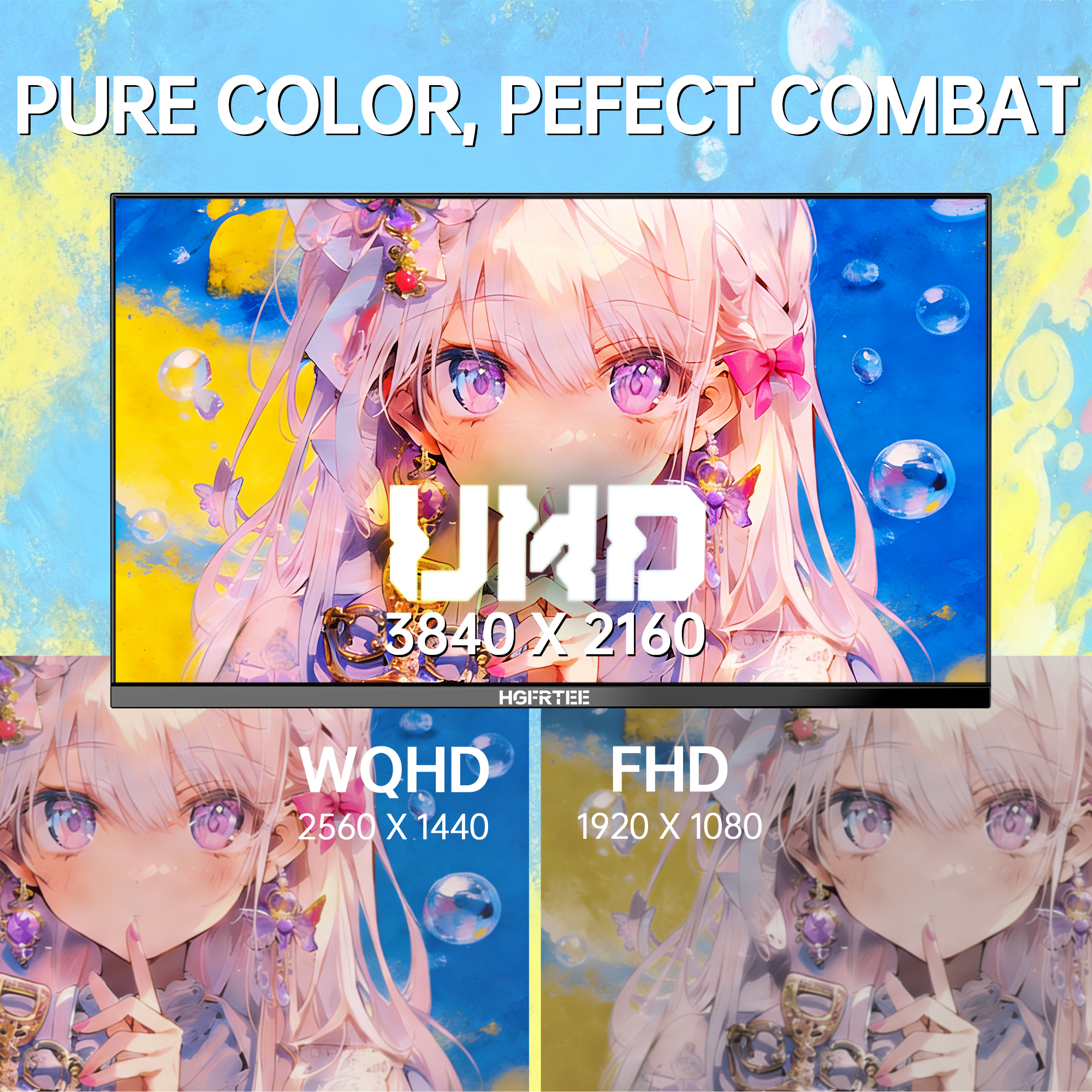 HGFRTEE 4K 27 Inch Monitor 384 - Monitor 144Hz 27Inch 评论和价格