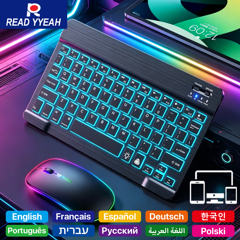 READ YYEAH RGB Backlit Bluetoo - Gaming Accessories Combo 评论和价格