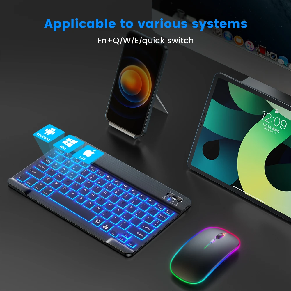READ YYEAH RGB Backlit Bluetoo - Gaming Accessories Combo 评论和价格