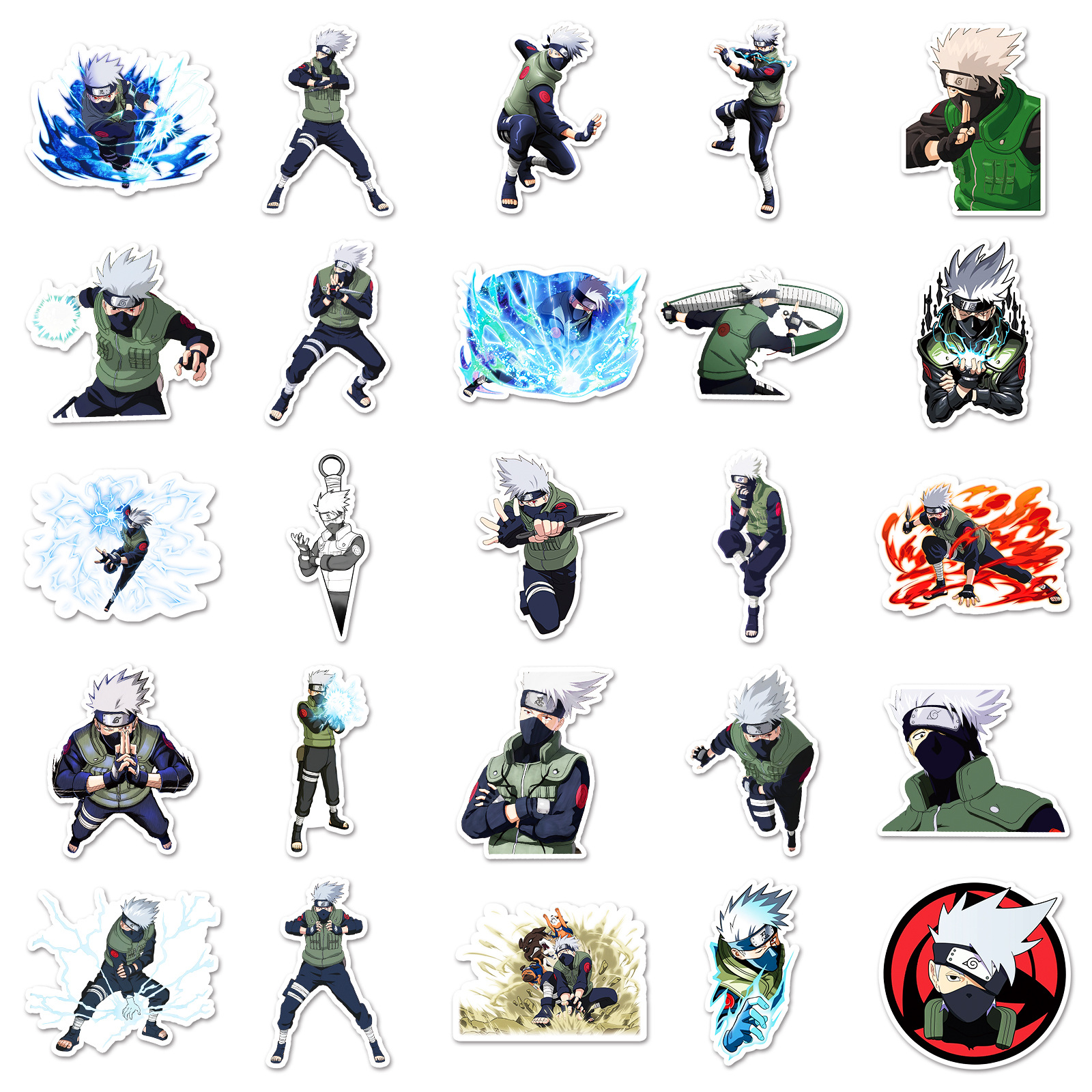 50pcs Anime Naruto Hatake Kaka - Gaming Accessories Anime 评论和价格