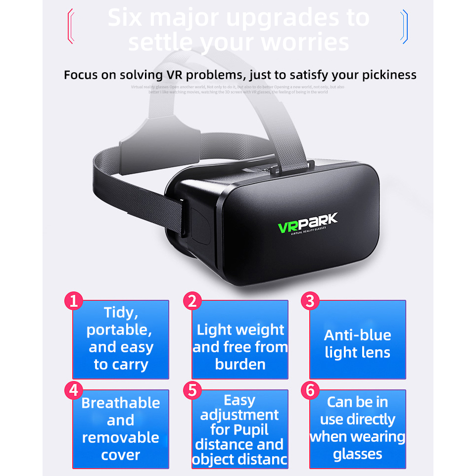 VR Glasses 3D Virtual Reality  - Gaming Accessories Headset 评论和价格