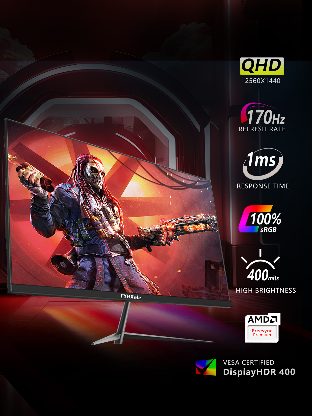 27 Inch Monitor 170hz 2K Gamin - Monitor 144Hz 27Inch 评论和价格