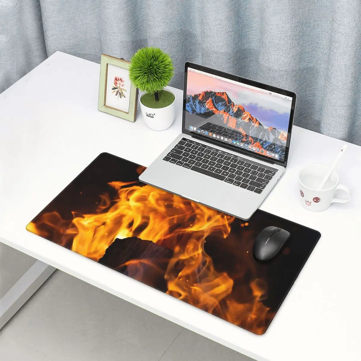 Large Mouse Pad Burning Fire W - Gaming Accessories For Free Fire 评论和价格