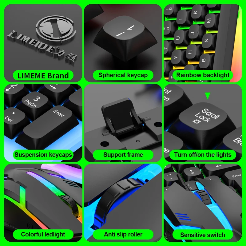 NG GTX350 Gaming Keyboard Mous - Gaming Accessories Combo 评论和价格