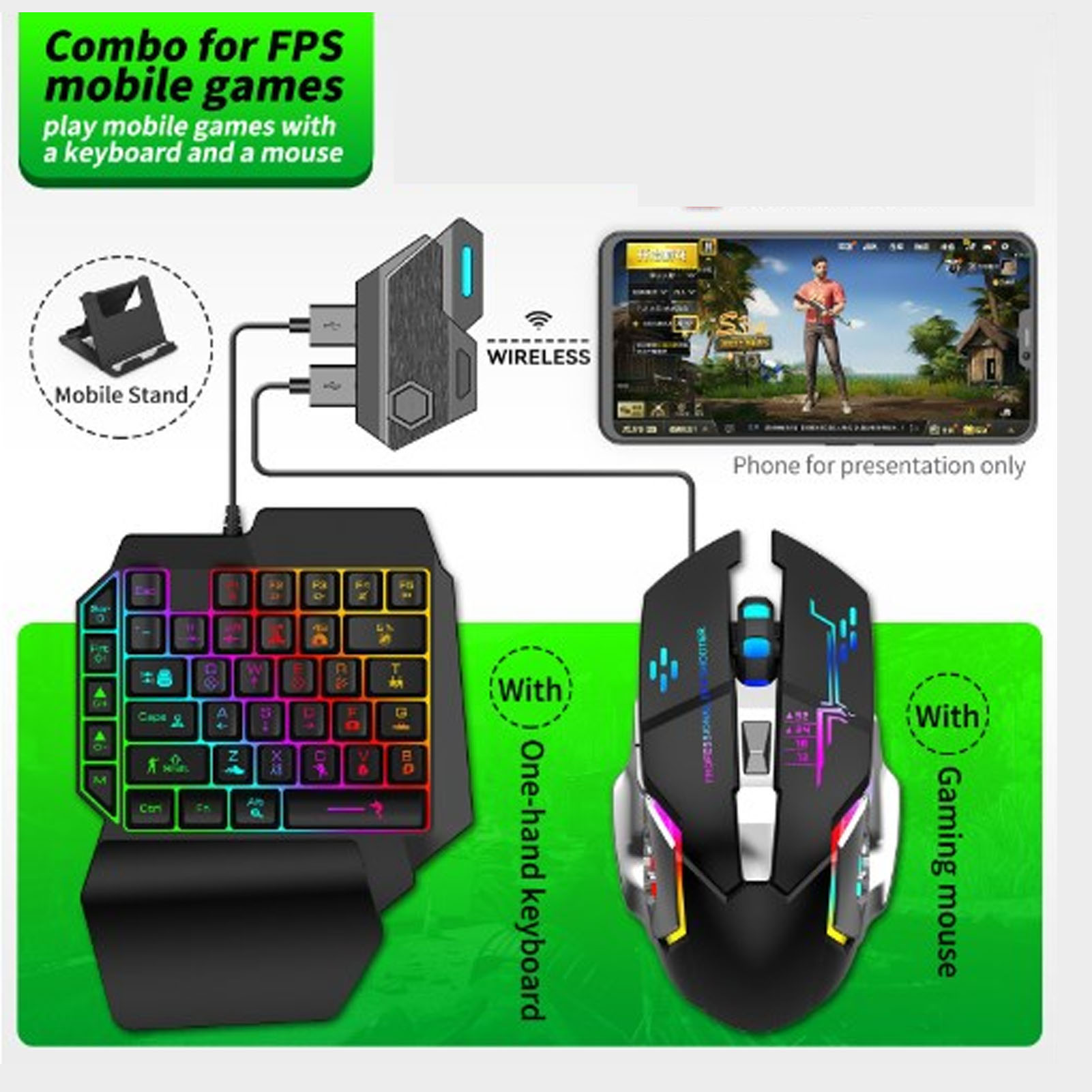 Keyboard Mouse Converter Set R - Gaming Accessories Combo 评论和价格