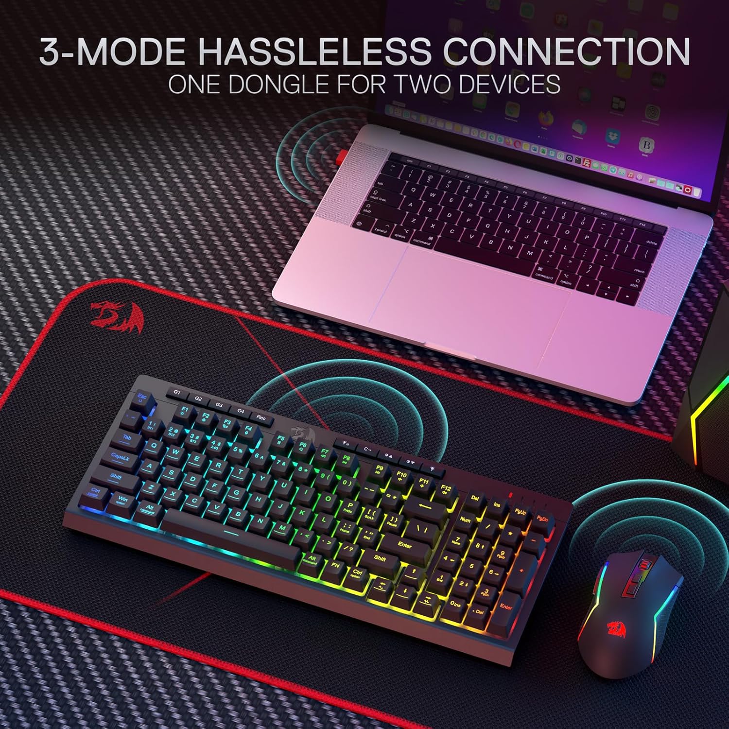Redragon S142 Wireless Gaming  - Gaming Accessories Combo 评论和价格