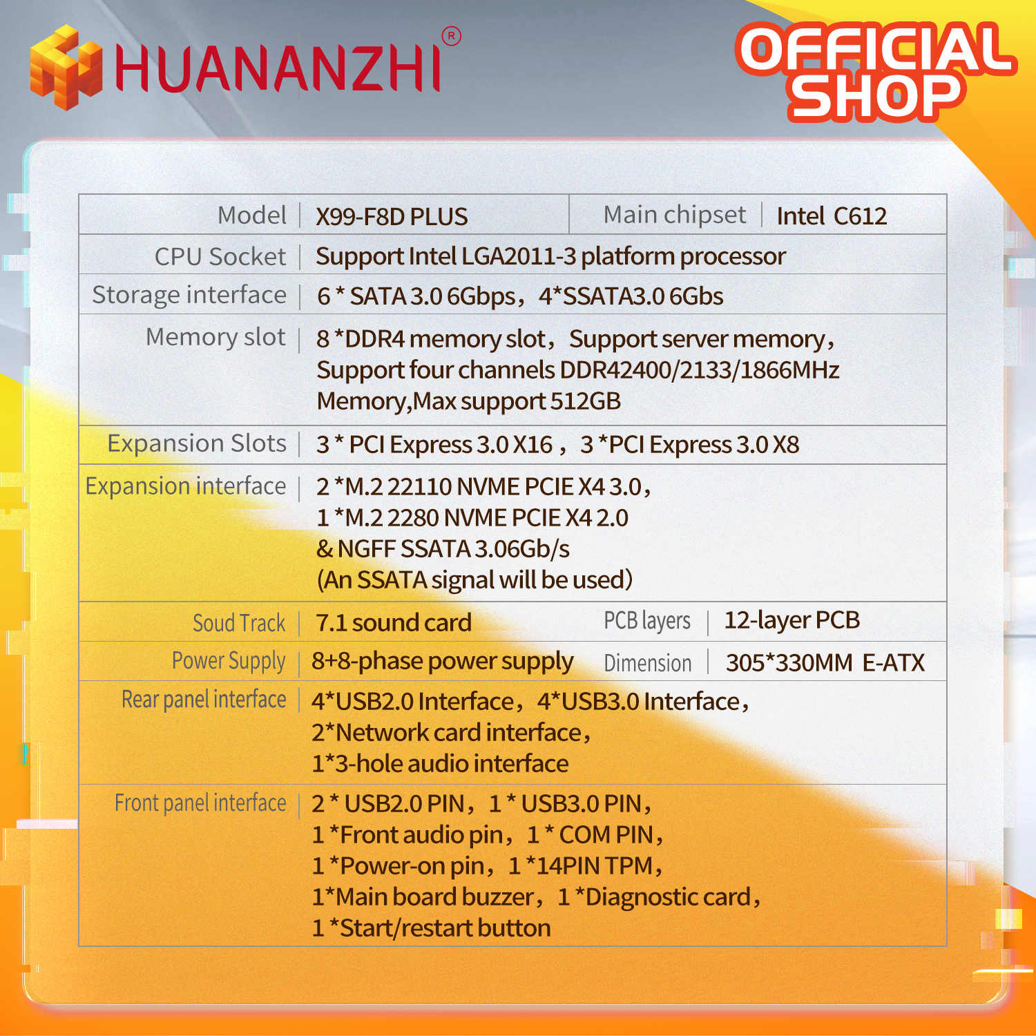 HUANANZHI X99 F8D PLUS LGA 201 - Gaming Accessories Combo 评论和价格