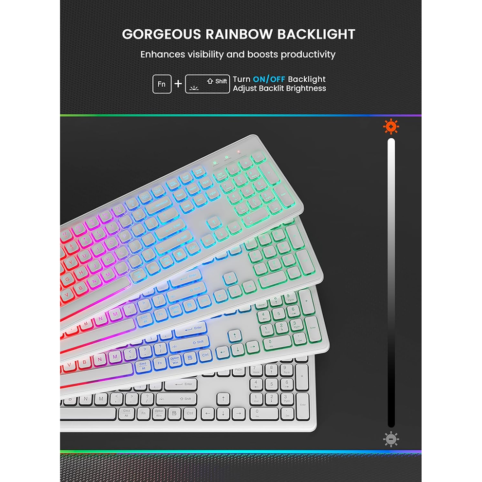 Backlit Wireless Keyboard and  - Gaming Accessories Combo 评论和价格